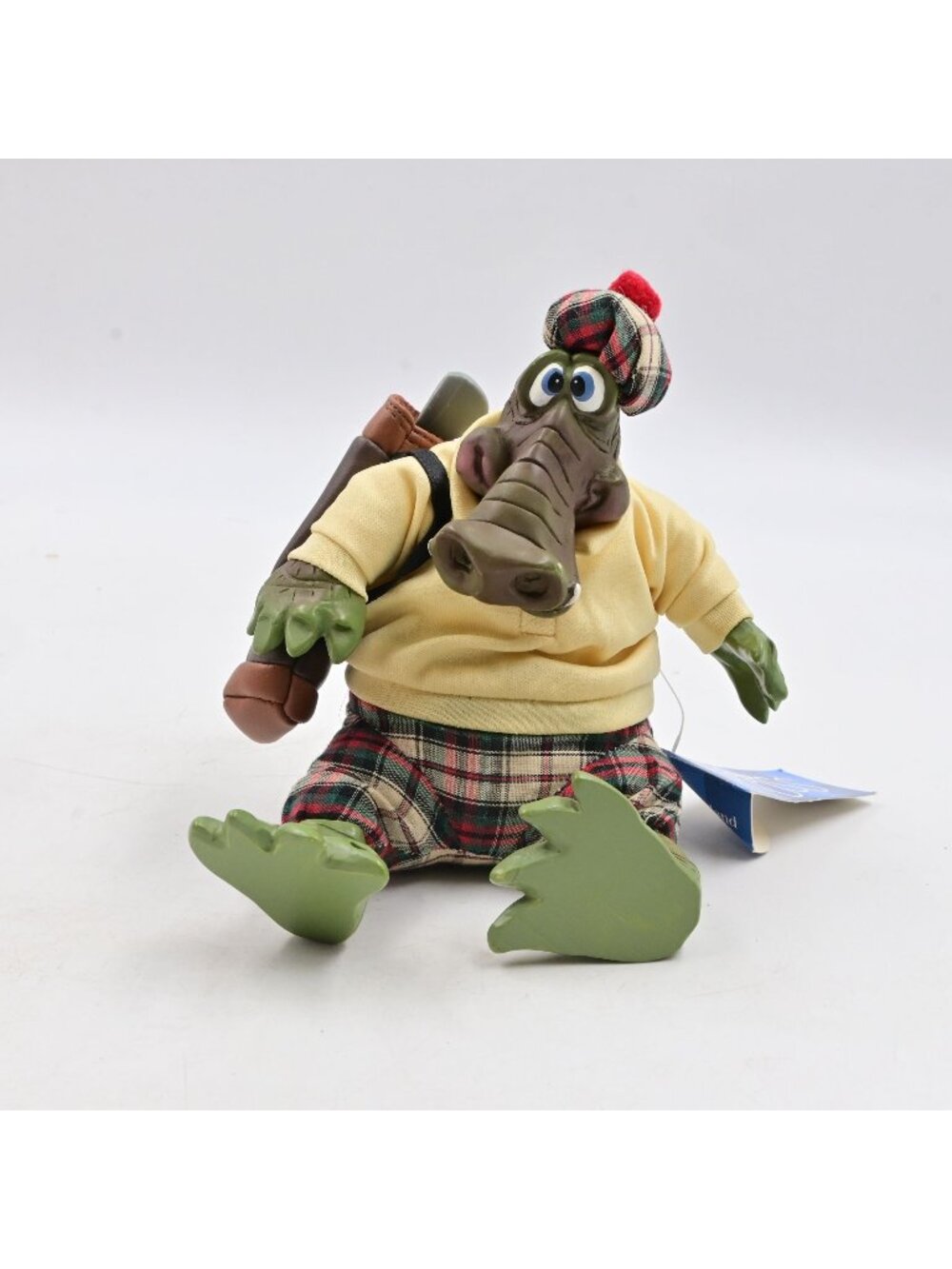 Russ Berrie Alligator Golfer Figurine 6" Golf Bag Collectible Gift New